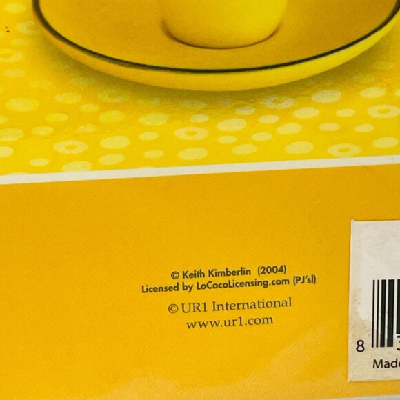 Keith Kimberlin Kitten In Teacup Photo Album Holds 36 4x6 Photos Adorable Yellow - Picture 3 of 7